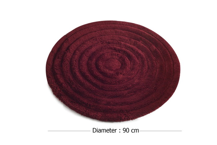 Mijölnir Alfombrilla de Baño Redonda Roja Mijölnir Alfombrilla de Baño Redonda Roja